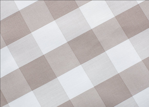 格子布纺织品背景与复古和复古的设计元素。具有不同的颜色图案:白色和浅棕色的米色图片下载
