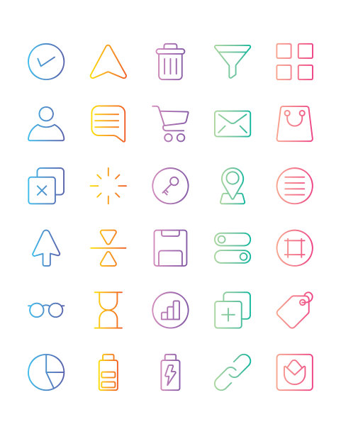 设置30隔离在白色背景上图片下载