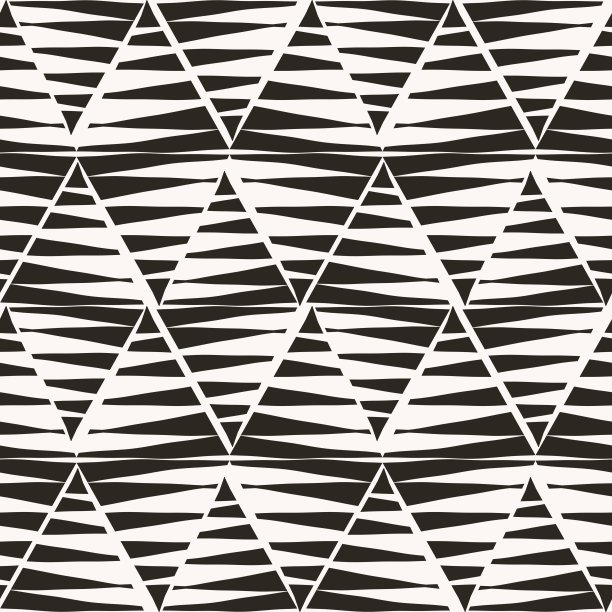 非洲部落单色三角形绘画形状图片下载