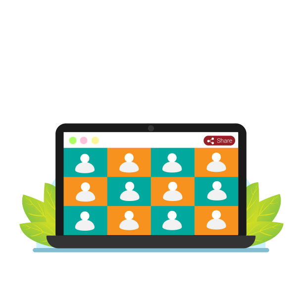 会议视频电话，远程项目管理，隔离，与朋友聊天。矢量插图在现代风格。会议视频电话，远程项目管理，隔离，与朋友聊天，现代风格的矢量插图。图片下载