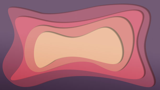 背景与五颜六色的剪纸形状。图片下载