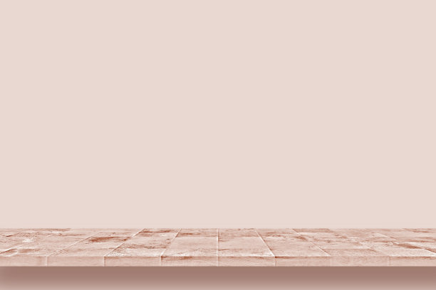 空木桌可用于present产品粉彩背景。图片下载