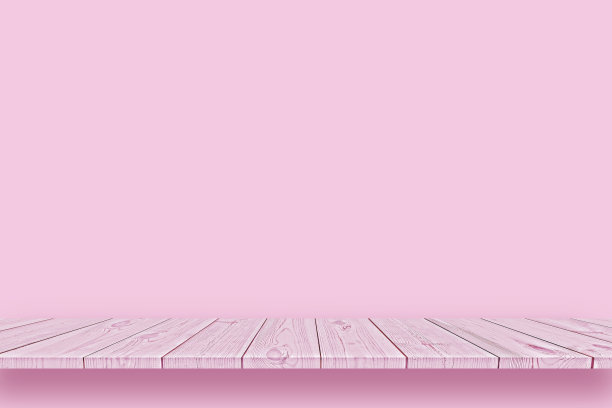空木桌可用于present产品的粉色背景。图片下载