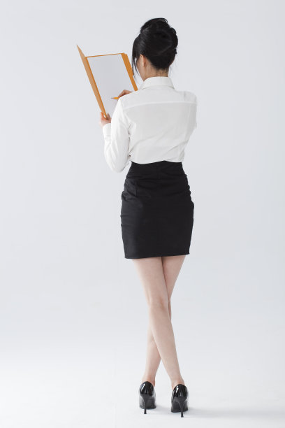 西装女人的背影图片下载