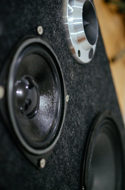 特写的老式扬声器图片下载