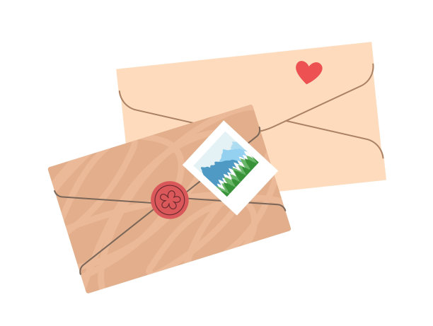 带邮件概念的信封图片下载
