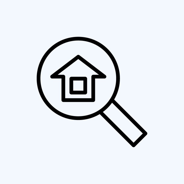 图标搜索。适合教育象征。行风格。简单的设计可编辑。设计模板向量。简单的说明图片下载