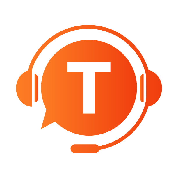 沟通，聊天标志上的字母T模板。泡沫演讲，咨询标志图标与T字母图片下载