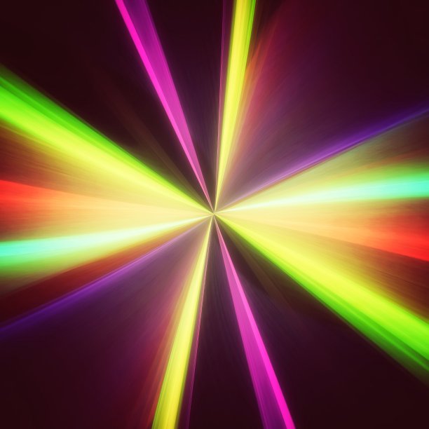 彩色光线照亮黑暗的抽象背景图片下载