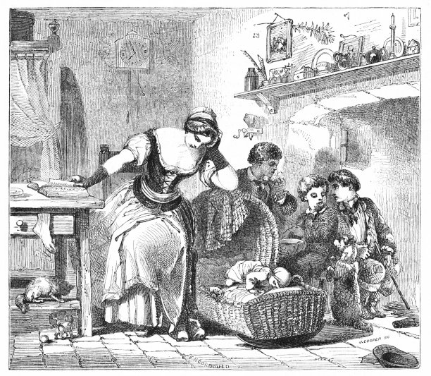 读者被孩子分散注意力图片下载