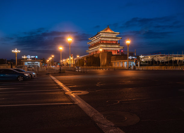 北京前门的天际线图片下载