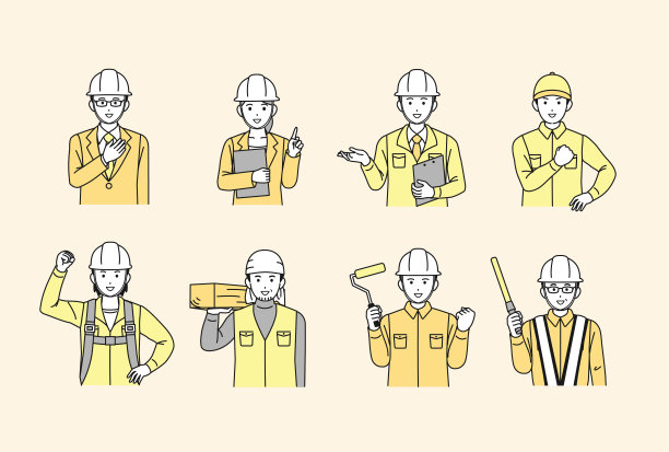 建筑工人的剪贴画图片下载