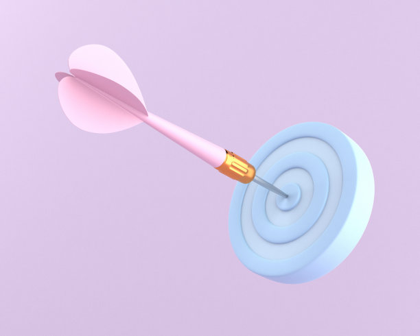 飞镖击中靶心图片下载
