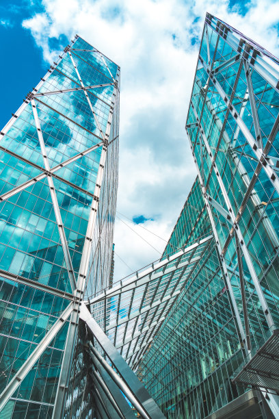 当代金属和玻璃结构，伦敦图片下载