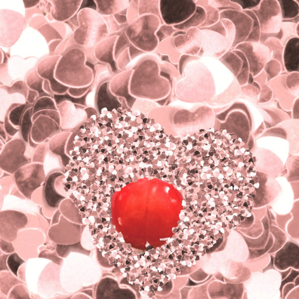 闪闪发光的心图片下载