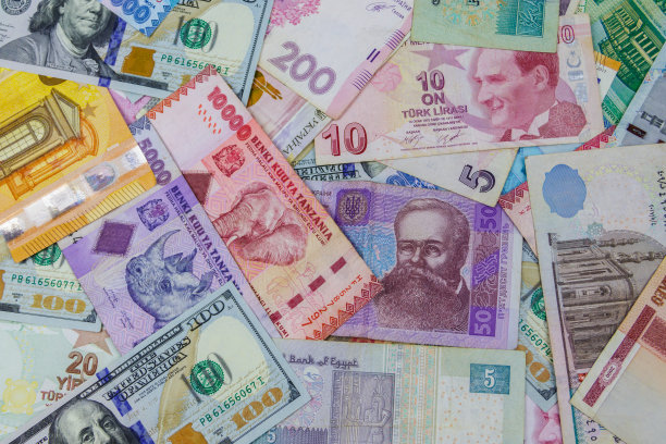 不同国家货币的商业背景图片下载