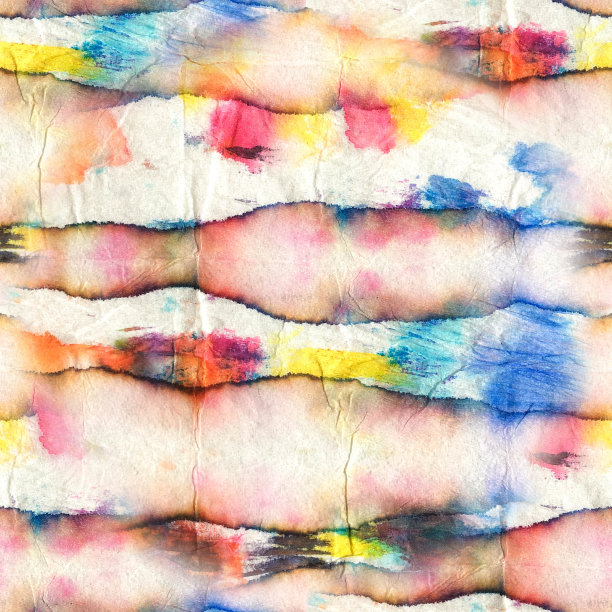 无缝艺术充满活力的纺织品。彩色本土扎染，水彩水彩飞溅。绿色图片无缝图片下载