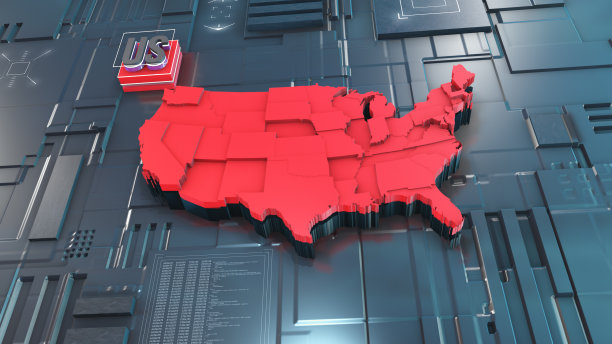 摘要美国地图图片下载