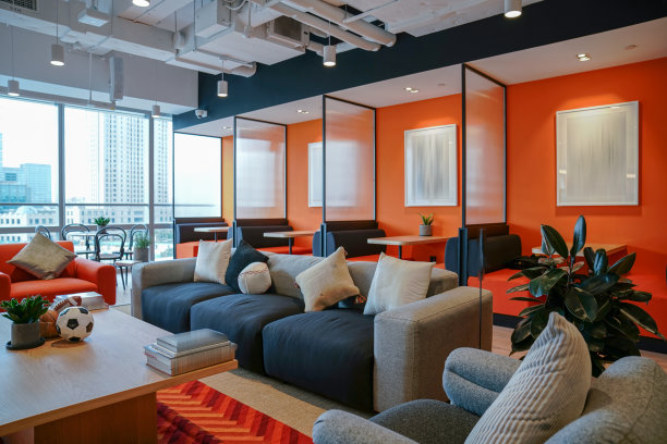 现代办公大厅内部图片下载