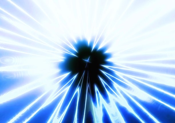 蓝色射线的抽象背景图片下载