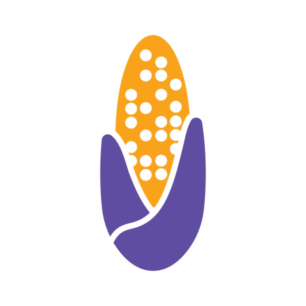 玉米芯矢量扁平图标图片下载