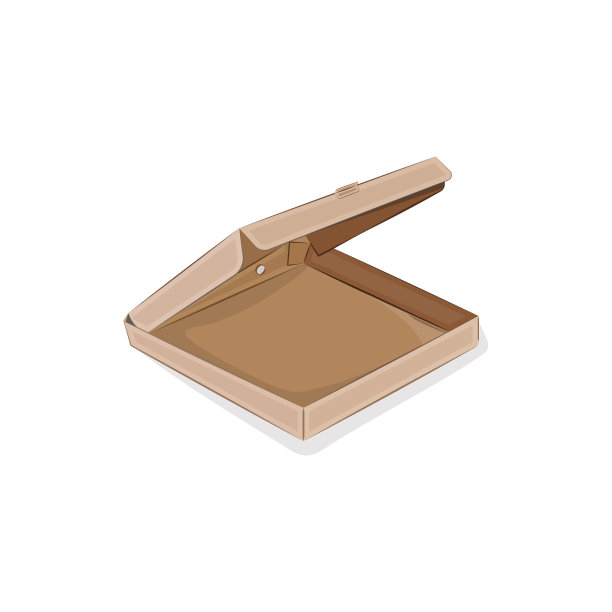 披萨盒子图标矢量设计。图片下载