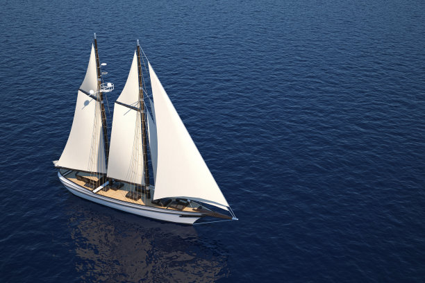 在海上的帆船，可以看到副本空间图片下载