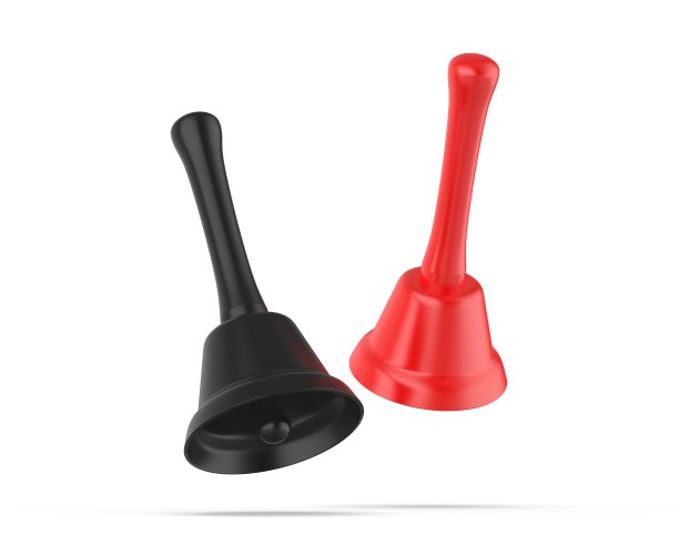 空白手持铃铃啤酒，服务铃Gag礼物，啤酒爱好者礼物模板，3d渲染插图。图片下载