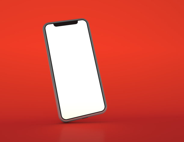 彩色背景上的智能手机模型图片下载