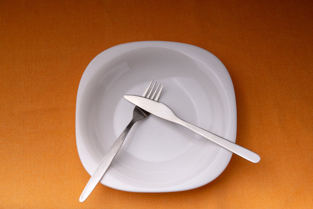 用餐礼仪——我还是吃，停。刀叉信号与餐具的位置图片下载