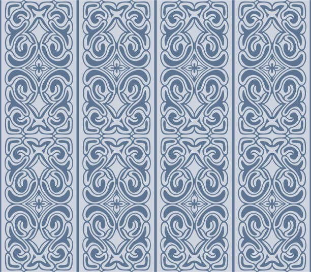 日本花砖主题矢量无缝模式图片下载