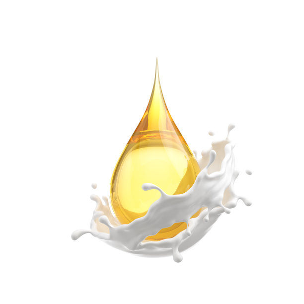 白色乳霜油滴，3d渲染。图片下载