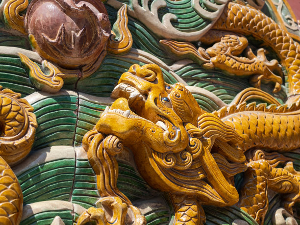 紫禁城琉璃龙壁装饰图片下载