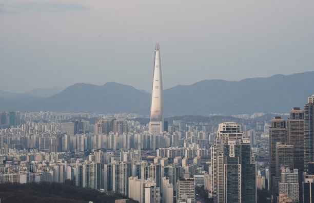 韩国首尔的风景/山顶图片下载