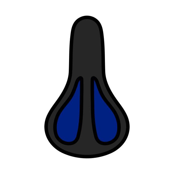 自行车座位图标顶视图图片下载