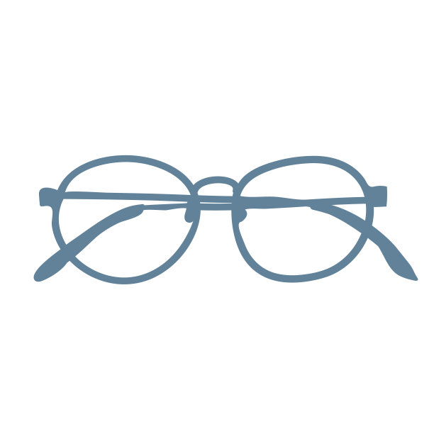 眼镜的彩色插图图片下载