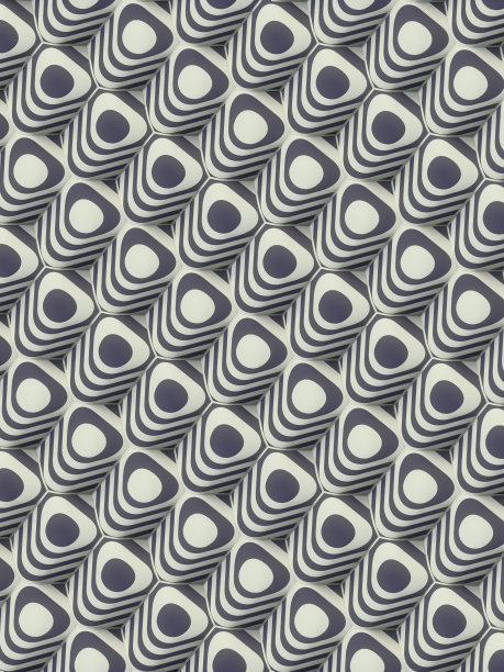 覆盖灰色条纹纹理的一组几何形状。现代模式。三维渲染数字插图图片下载