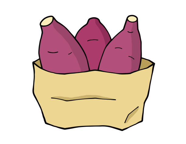 纸袋里的烤土豆图片下载