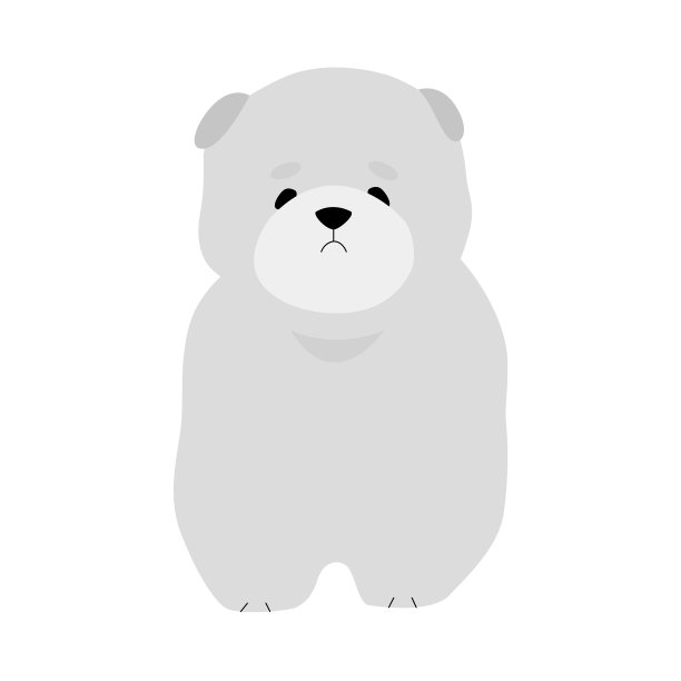 毛茸茸的家养小狗图片下载