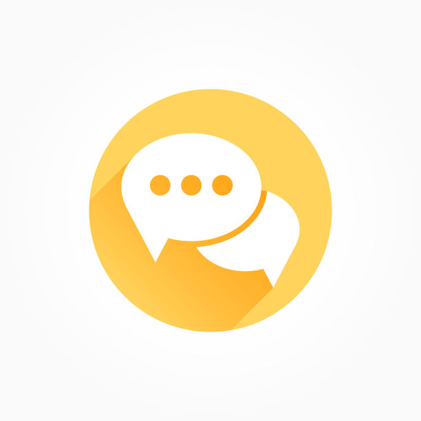 信息泡泡聊天长阴影颜色图标图片下载