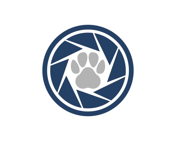 圆形镜头相机，里面有宠物指纹图片下载