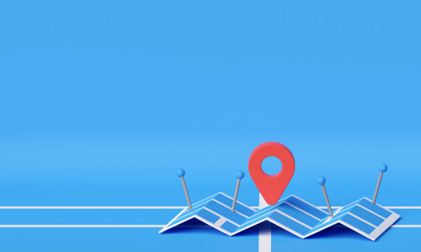 地图图像的3DCG插图图片下载