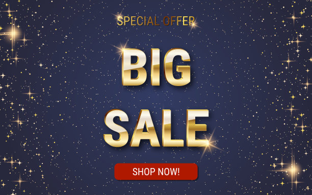 大销售旗帜矢量模板图片下载