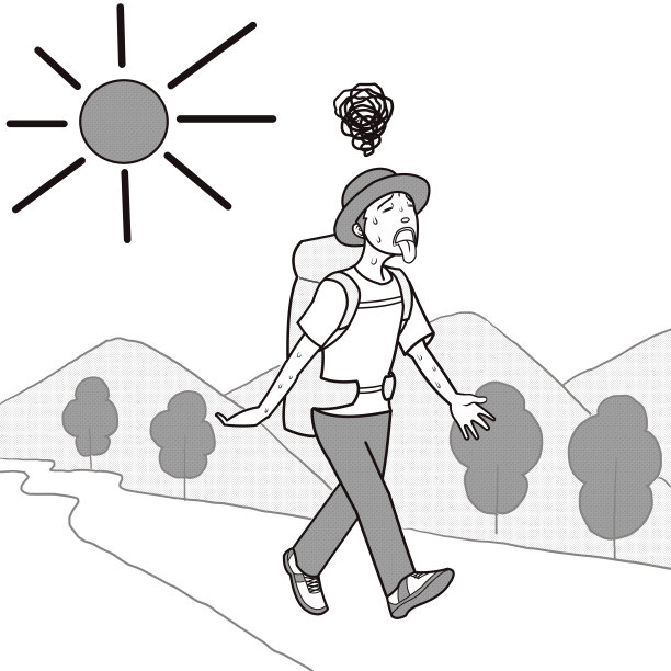 攀登时小心中暑图片下载