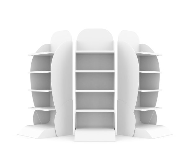 商店货架，孤立在白色图片下载