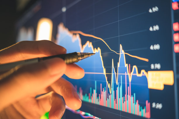 金融基金交易分析与股市时机选择策略及财务数据图表背景图片下载