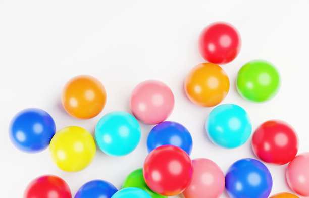 一个简单可爱的3D图像彩色球图片下载