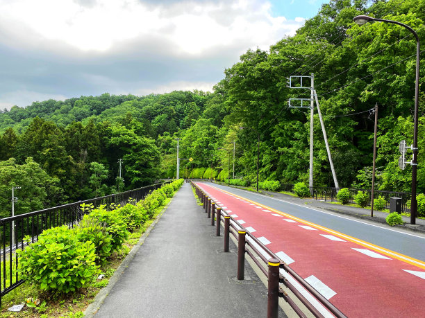 郊区的道路。图片下载