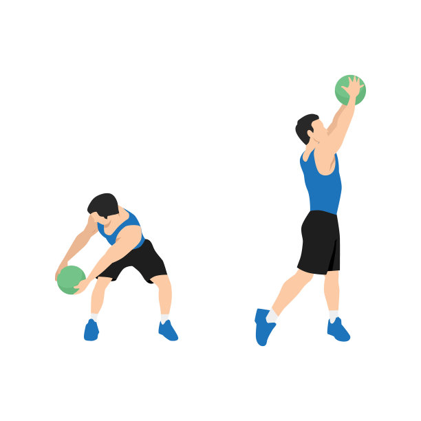 男人做健身球木排骨运动图片下载