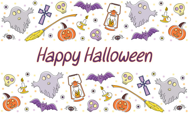 明亮的线条是万圣节的象征图片下载